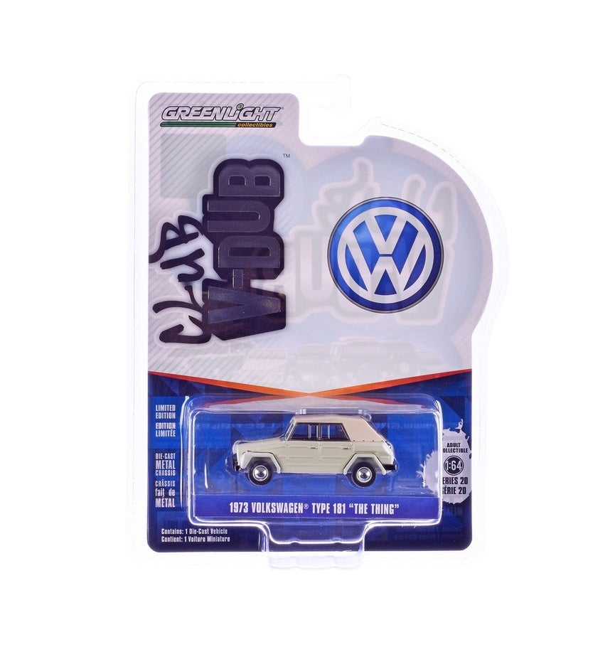 Greenlight Collectibles - 1973 Volkswagen Type 181 “The Thing” Beige - Club V-Dub - Scale 1/64