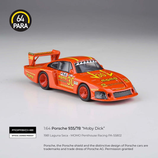 Para64 - Porsche 935/78 Moby Dick 1981 Laguna Seca 100 Miles MOMO - Échelle 1/64