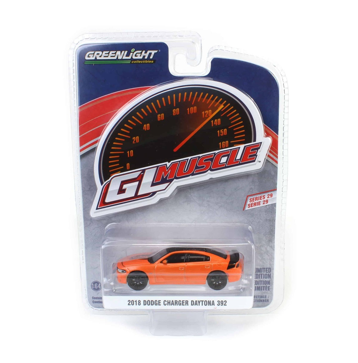 Greenlight Collectibles - 2018 Dodge Charger Daytona 392 Go Mango - GL Muscle Series - Scala 1/64