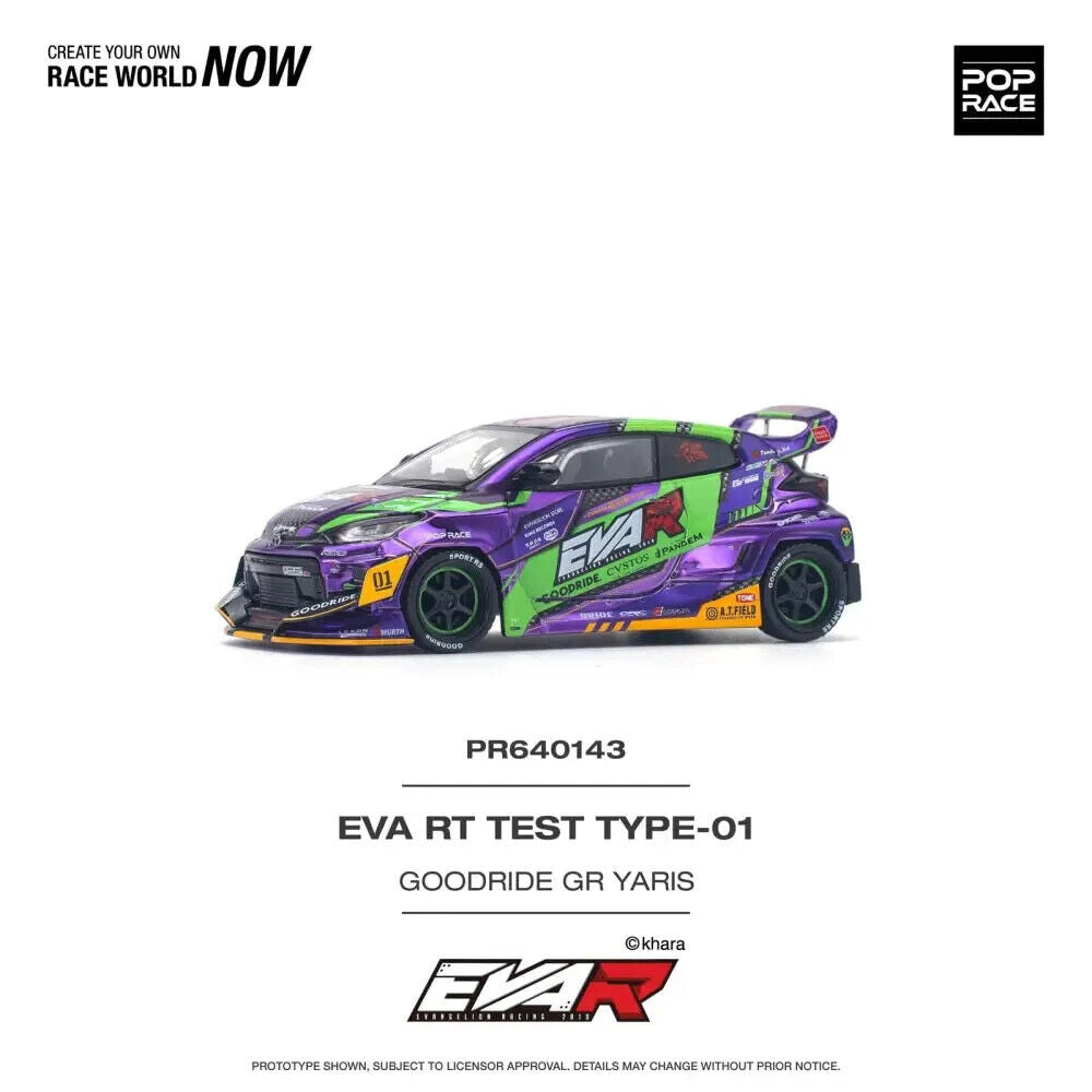 Pop Race - Eva RT Test Type-01 Goodride Toyota GR Yaris - Pop Race - Scala 1/64 PR64-143