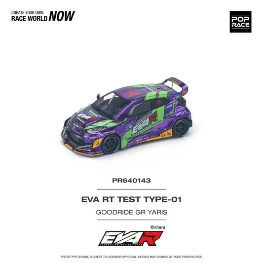 Pop Race - Eva RT Test Type-01 Goodride Toyota GR Yaris - Pop Race - Échelle 1/64 PR64-143