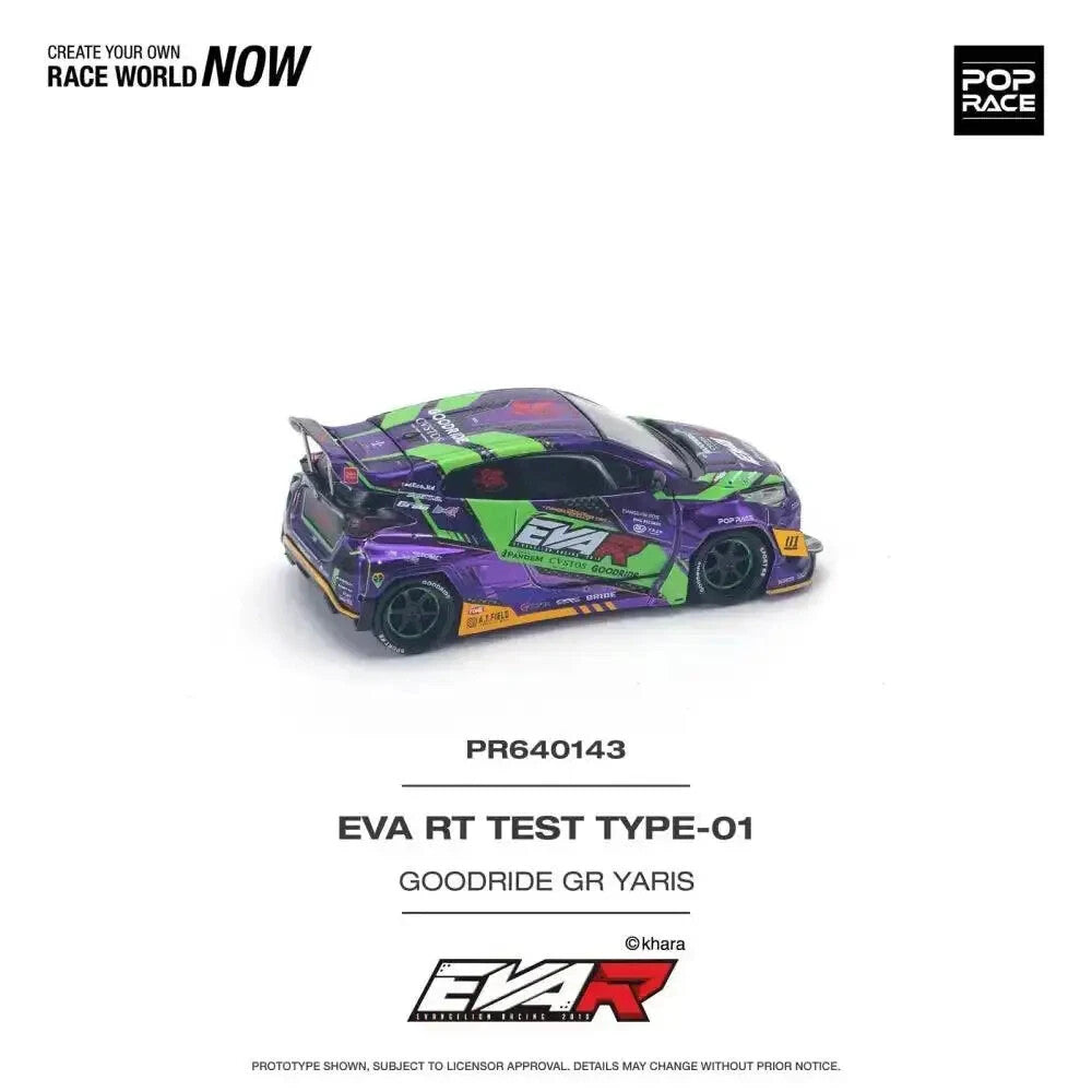 Pop Race - Eva RT Test Type-01 Goodride Toyota GR Yaris - Pop Race - Scala 1/64 PR64-143