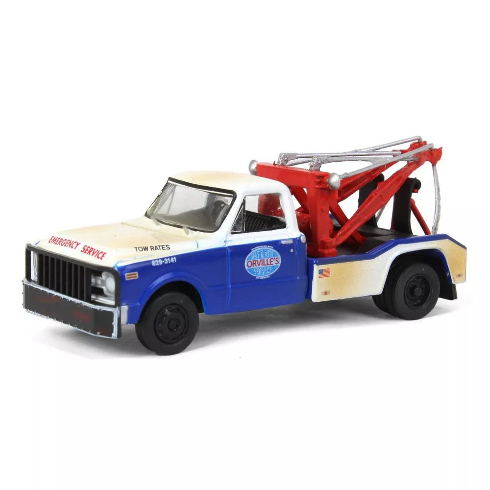 Greenlight - Chevrolet C-30 Dually Wrecker 1969 Orvilles Day and Nite Service - Série Dually Drivers - Échelle 1/64