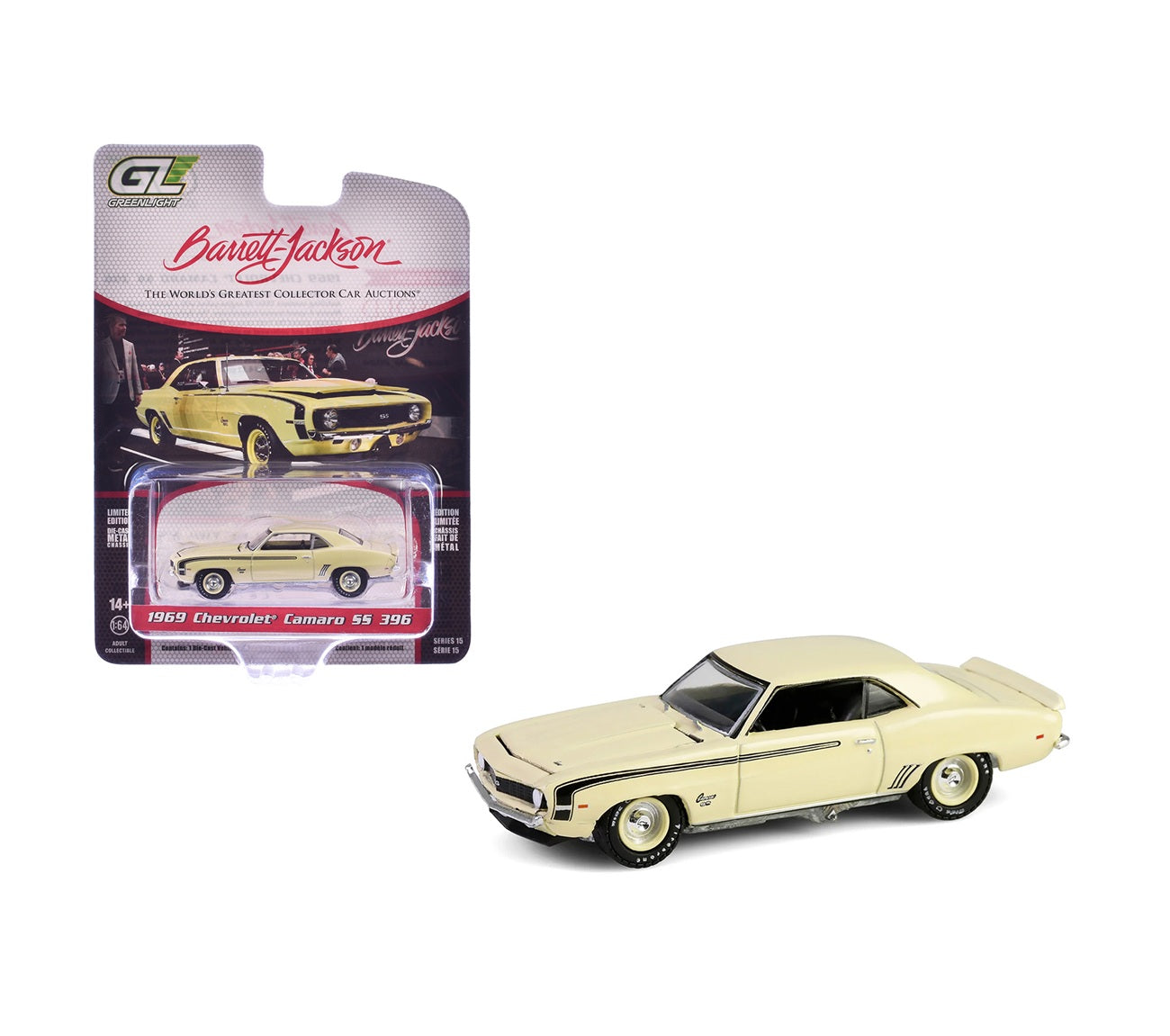 Greenlight Collectibles - 1969 Chevrolet Camaro SS 396 (Lot #1039.1) - Series Barrett Jackson - Scala 1/64