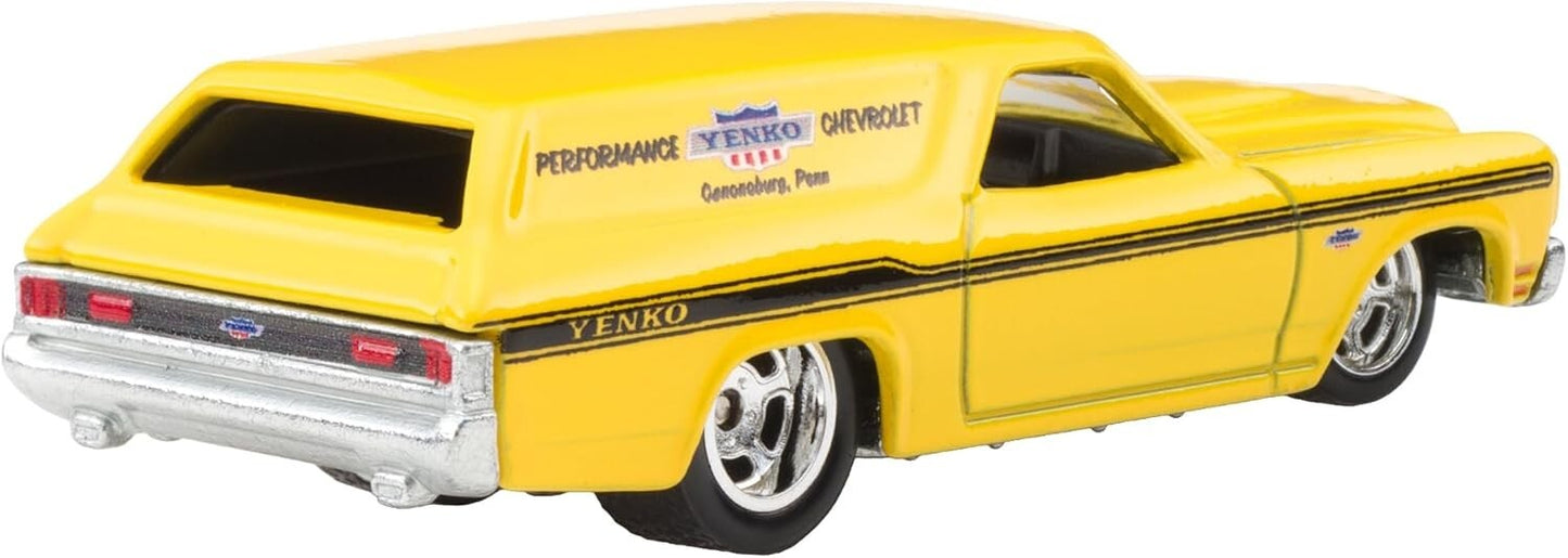 Hot Wheels Premium - '70 Chevrolet Chevelle SS Wagon Yellow Fast Wagons Series - Series Car Culture - Scale 1/64
