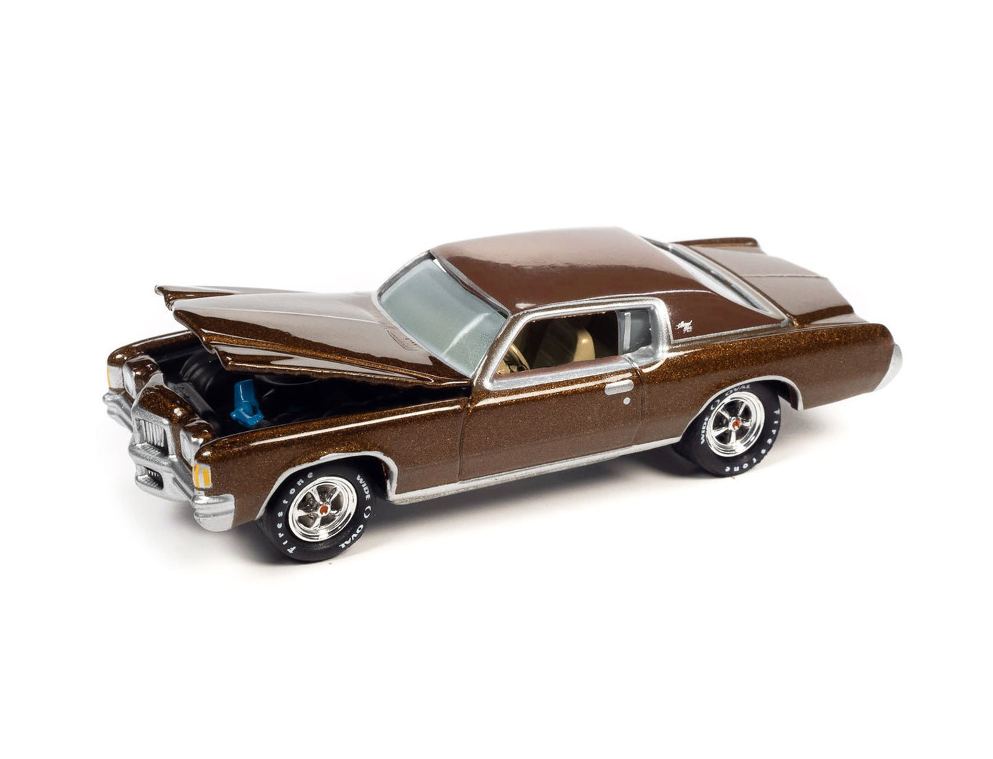 Johnny Lightning - Pontiac Grand Prix Bronzini Gold Metallic 1971 « Classic Gold Collection » - Échelle 1/64