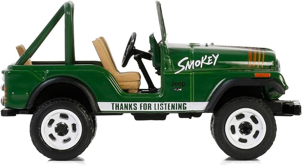 Greenlight Collectibles - 1975 Jeep CJ-7 Smokey Bear Series 4 - Scale 1/64