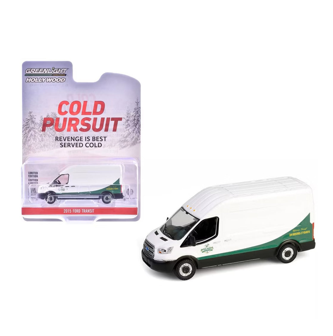 Greenlight Collectibles - 2015 Ford Transit Van "Cold Pursuit" 2019 Movie - Hollywood Series - Scale 1/64