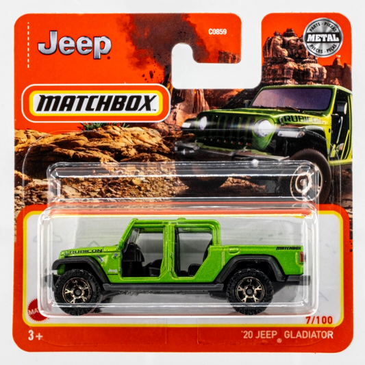 Matchbox - Jeep Gladiator 2020 Vert métallisé #07 - Matchbox - Échelle 1/64 environ