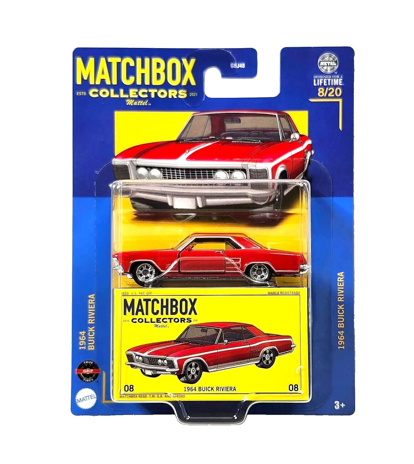 Matchbox Collectors - 1964 Buick Riviera 08/20 - Scale Approximately 1/64