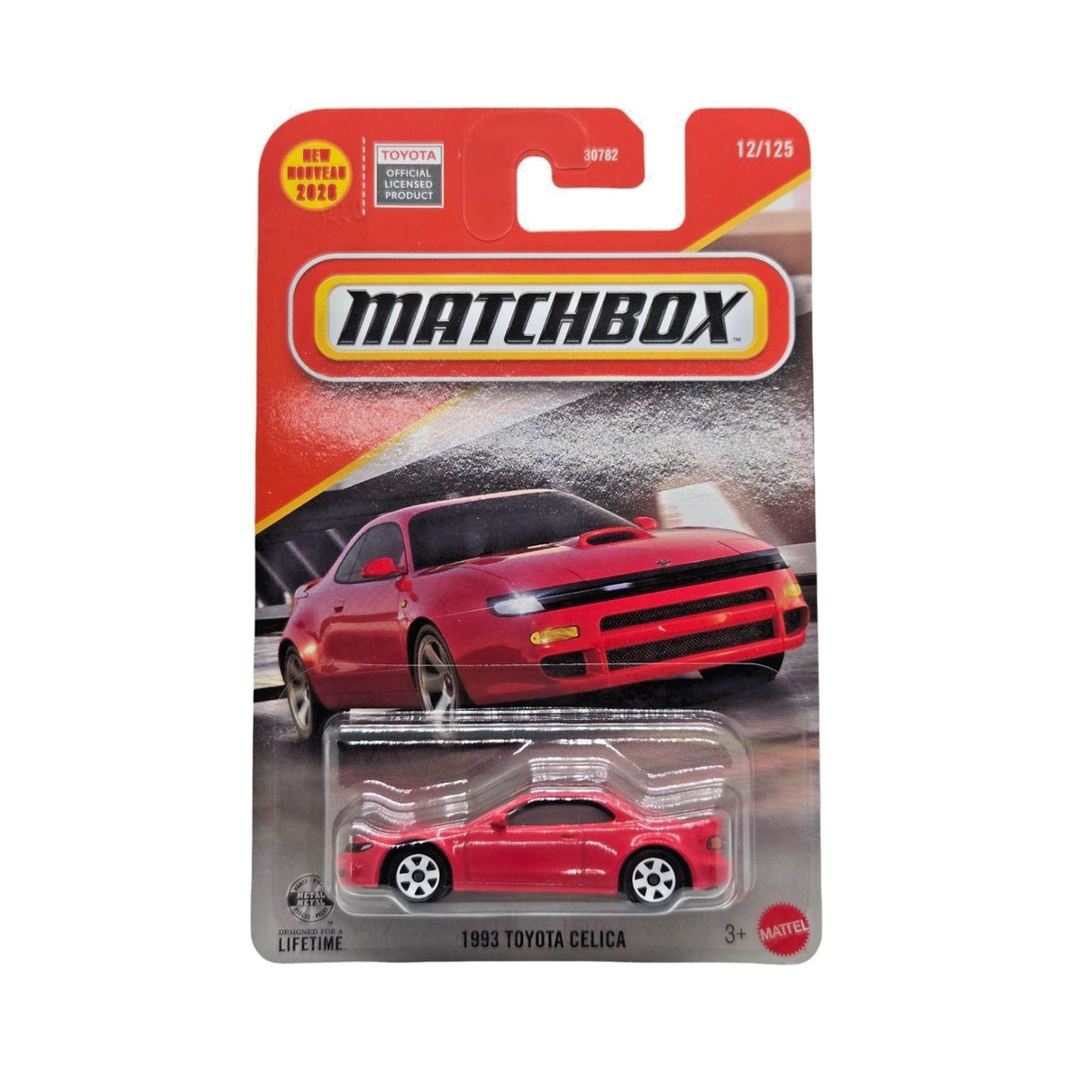 Matchbox - 1993 Toyota Celica #12 Long Card - Approx. 1/64 Scale