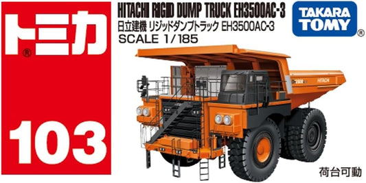 Takara Tomy Tomica - Camion benne rigide Hitachi EH3500AC-3 - Échelle 1/185