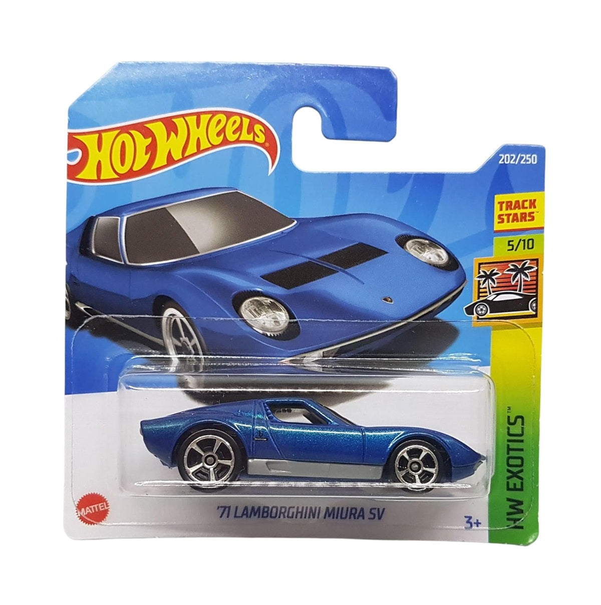 Hot Wheels - Lamborghini Miura bleue de 1971 - Échelle 1/64