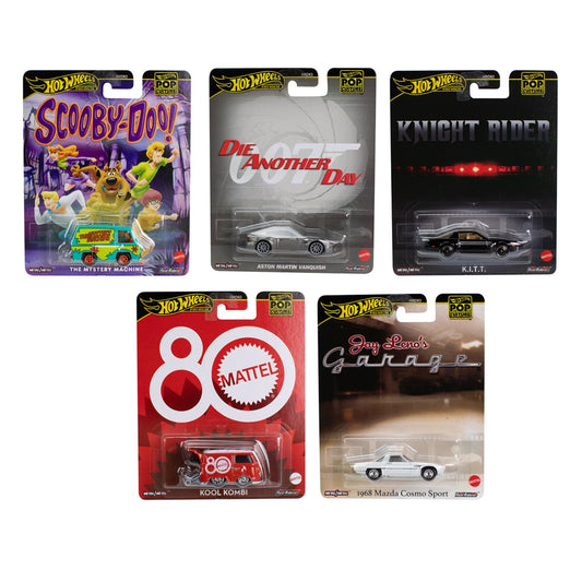 Hot Wheels Premium - Coffret de 5 modèles Pop Culture 2025 - Échelle 1/64