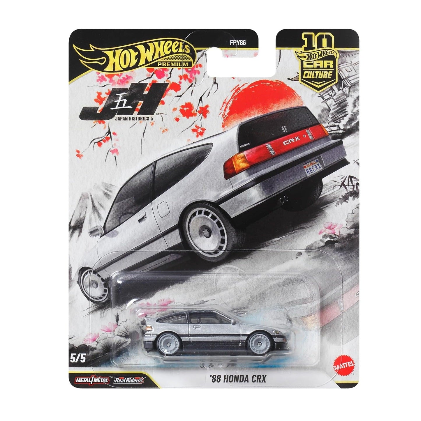 '88 Honda CRX Japan Historics - Hot Wheels Premium - 1/64 Scale