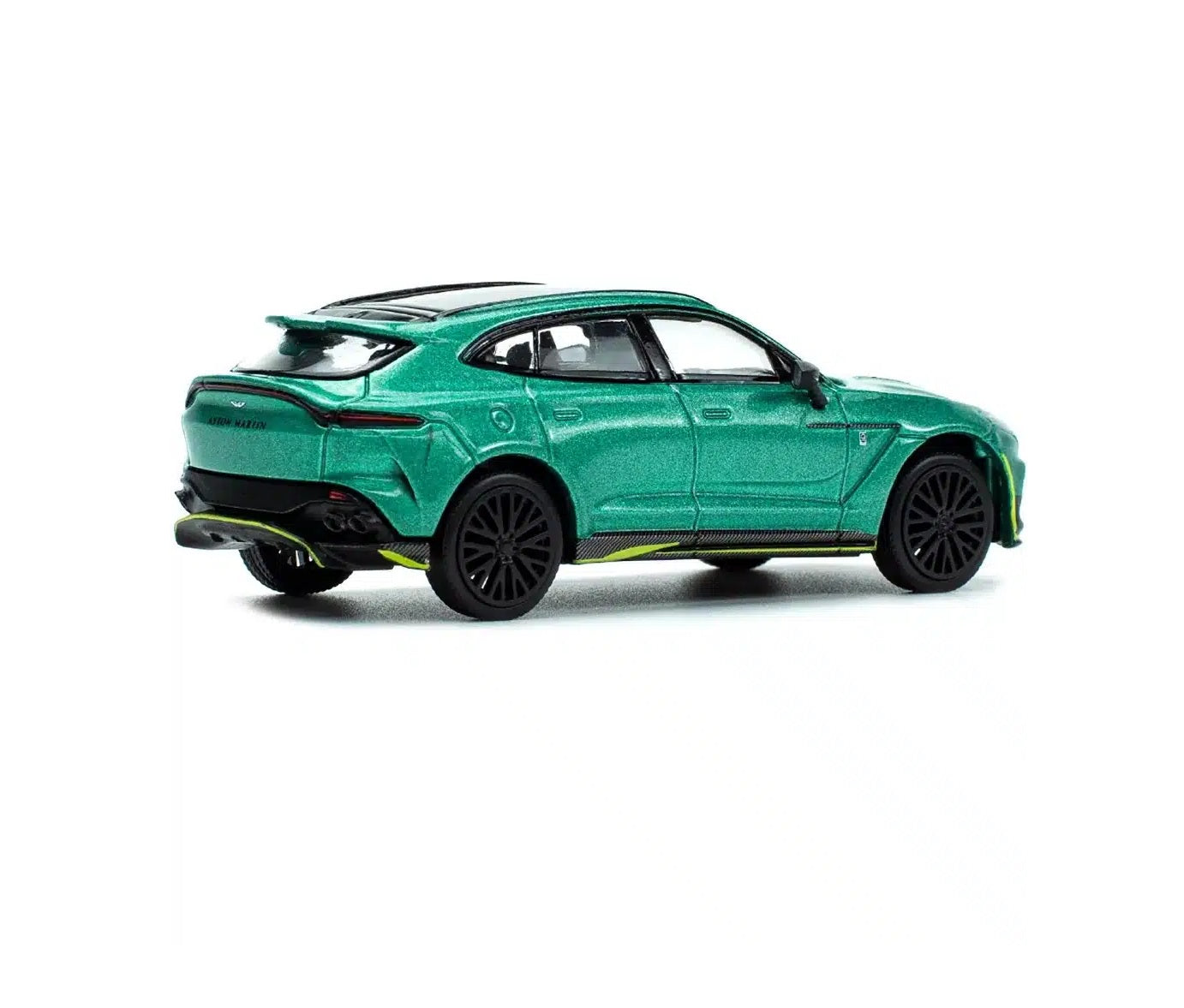 Pop Race - Aston Martin DBX Racing Vert métallisé avec dessus noir Échelle 1/64 PR64-0016