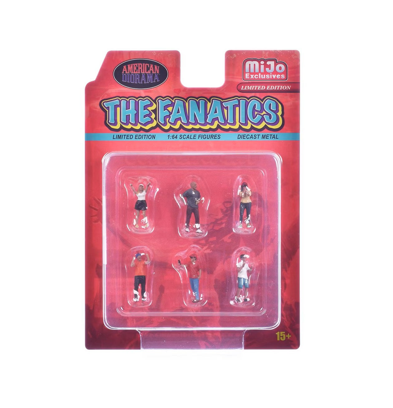 American Diorama - "The Fanatics" Set Figure of 6 Pieces Limited Edition MiJo Exclusives - Scala 1/64 AD-2420MJA