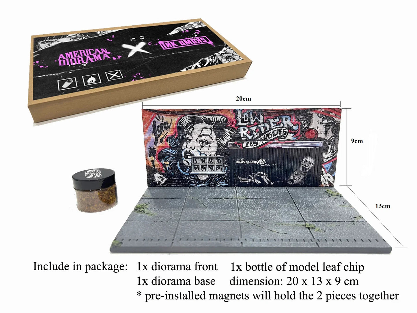 American Diorama - Street Art Diorama - LA Lowrider - Scala 1/64 AD-2423
