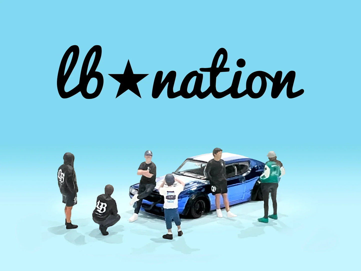 American Diorama - Liberty Walk LB Nation Set - Scala 1/64 AD-2422