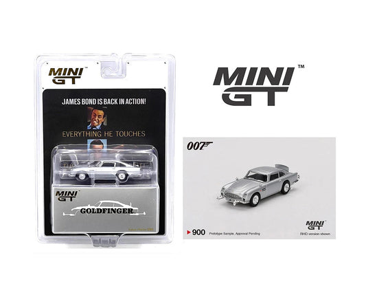 Mini GT - Aston Martin DB5 « Goldfinger » 007 James Bond - Échelle 1/64 MGT00900-007E Français