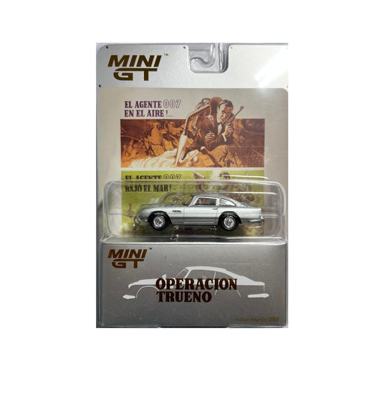Mini GT - Aston Martin DB5 « Thunderball » 007 James Bond - Échelle 1/64 MGT00901-007S ESPAGNOL Blister