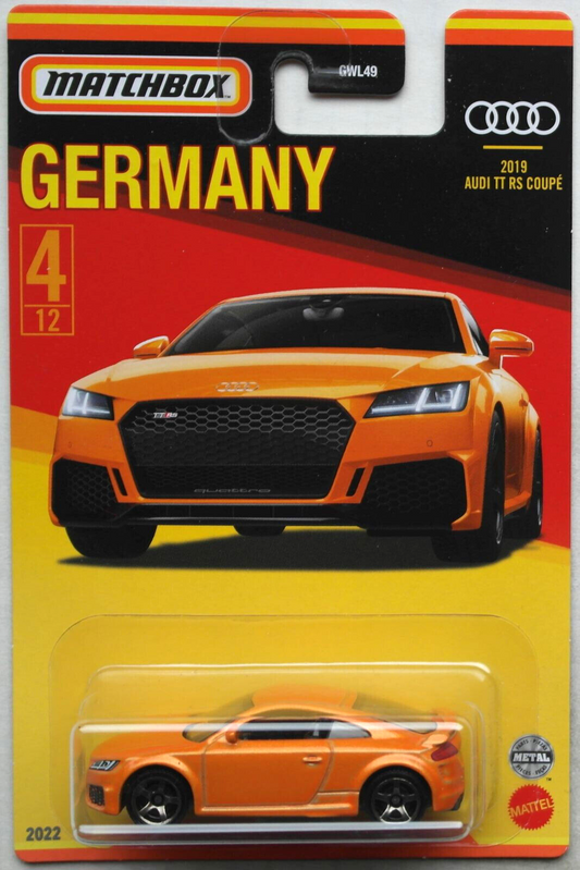 Matchbox - Audi TT RS Coupé Allemagne - Matchbox - Échelle 1/64 environ