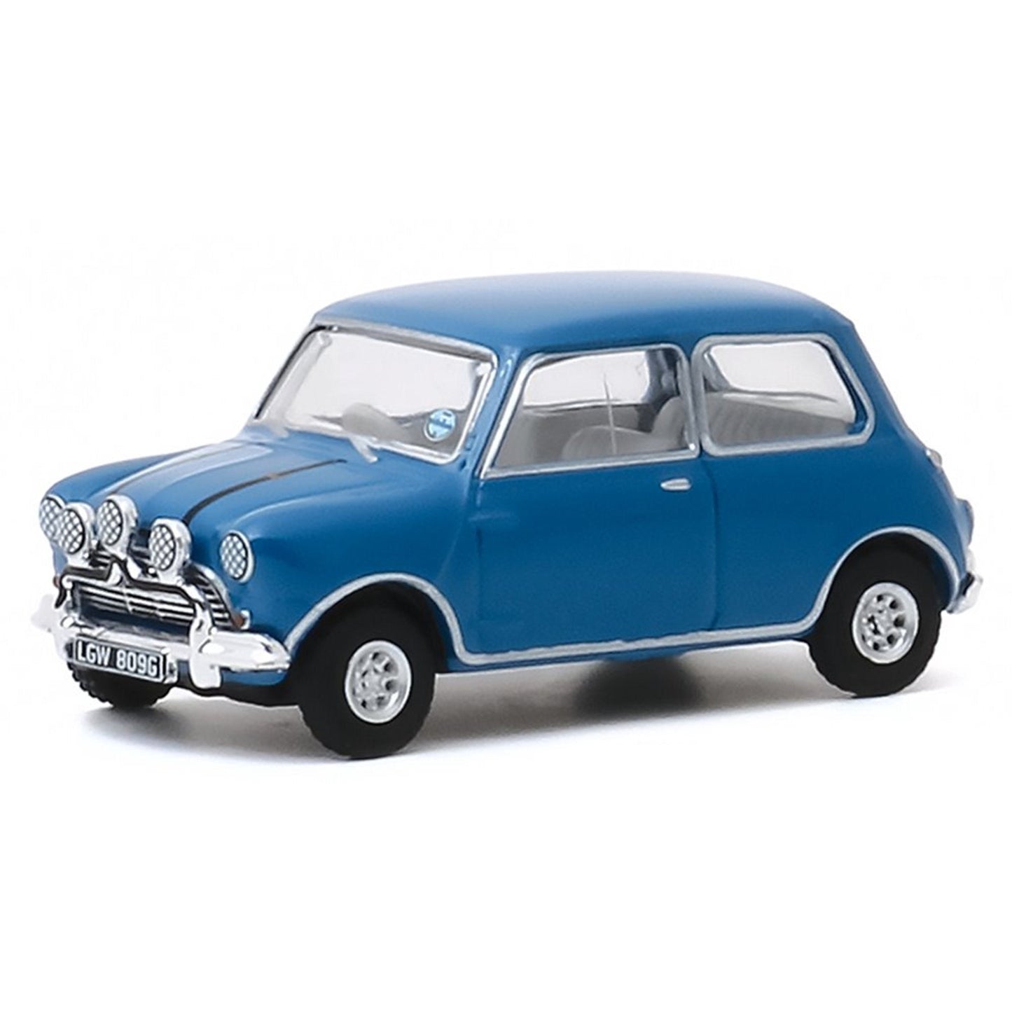 Greenlight - Austin Mini Cooper S 1275 MKI Bleue de 1967 : Le travail à l'italienne - Échelle 1/64