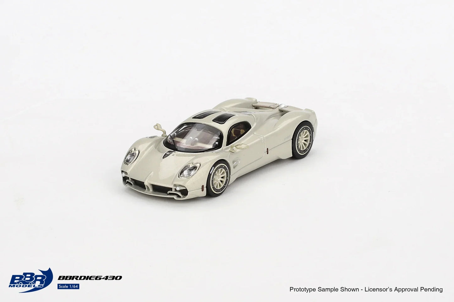 BBR Models - Pagani Utopia Présentation Gris Renaissance - Échelle 1/64 BBRDIE6430