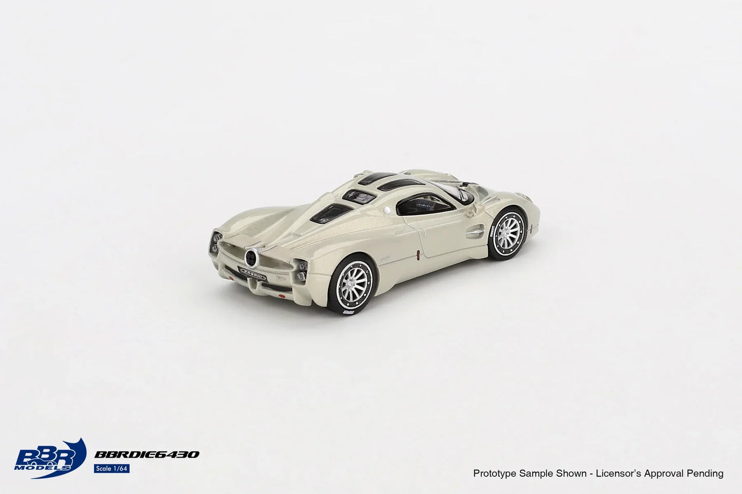 BBR Models - Pagani Utopia Présentation Gris Renaissance - Échelle 1/64 BBRDIE6430