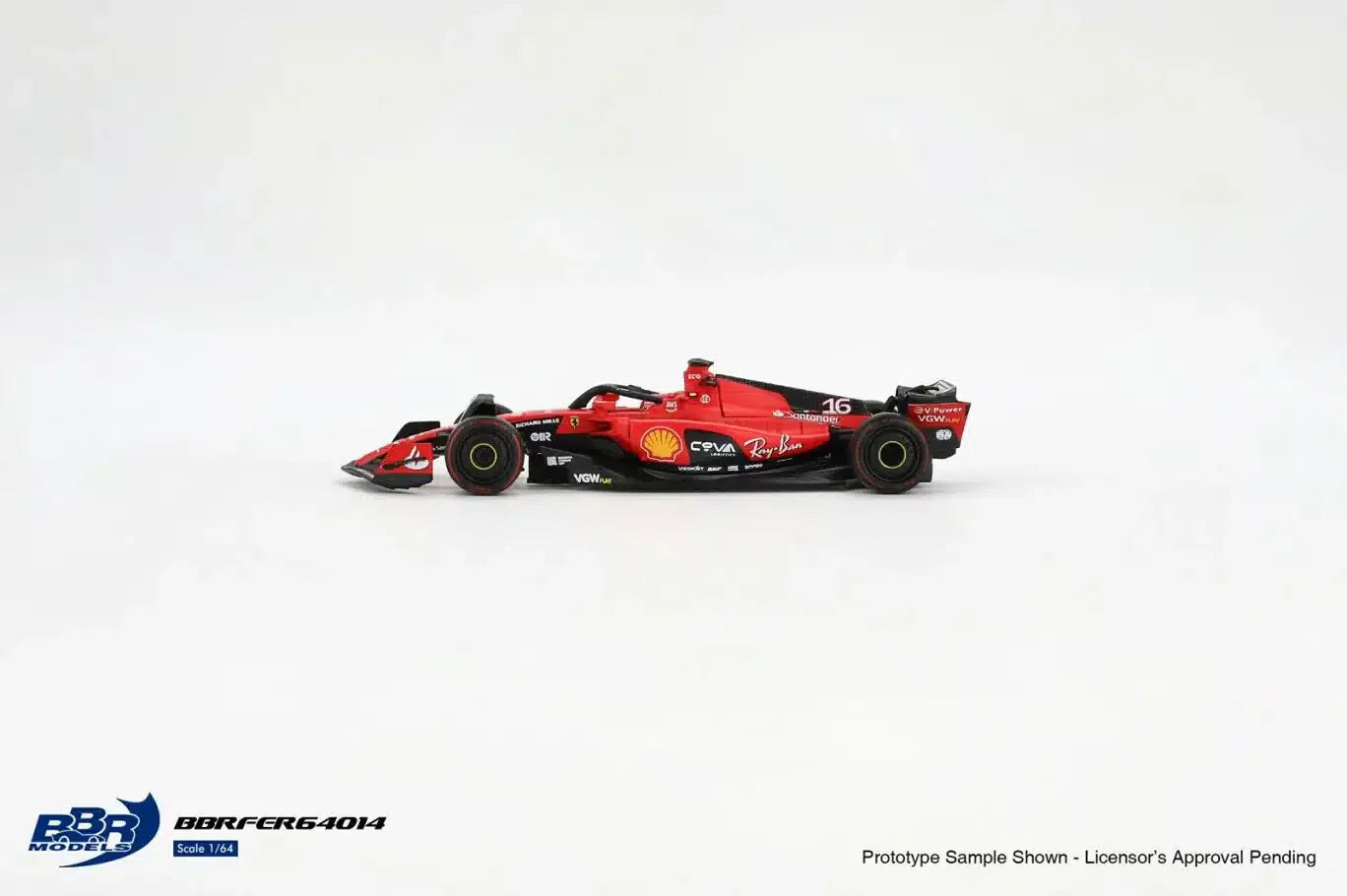 BBR Models - Ferrari SF23 #16 Charles Leclerc Bahrain GP 2023 - Scale 1/64 BBRFER64014