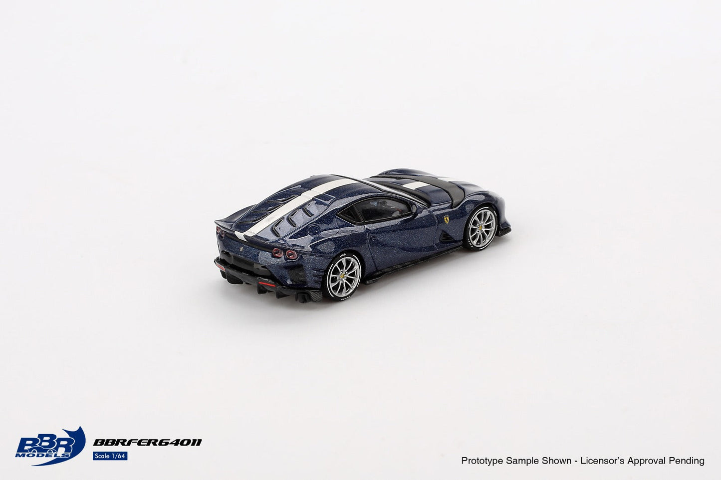 BBR Models - Ferrari 812 Competition Bleu Tour de France - Échelle 1/64 BBRFER64011