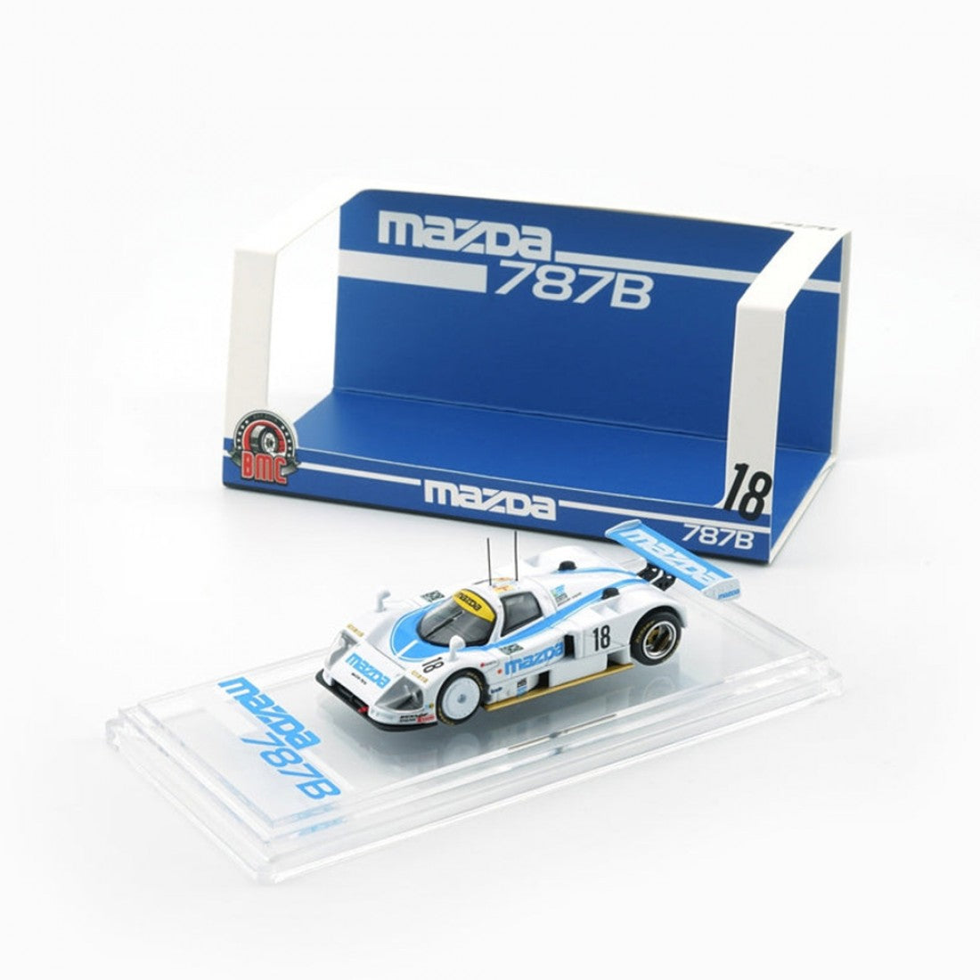 BM Creations - Mazda 787B #18 White 1991 24h Le Mans (Canada Exclusive) - Scale 1/64 64B0438