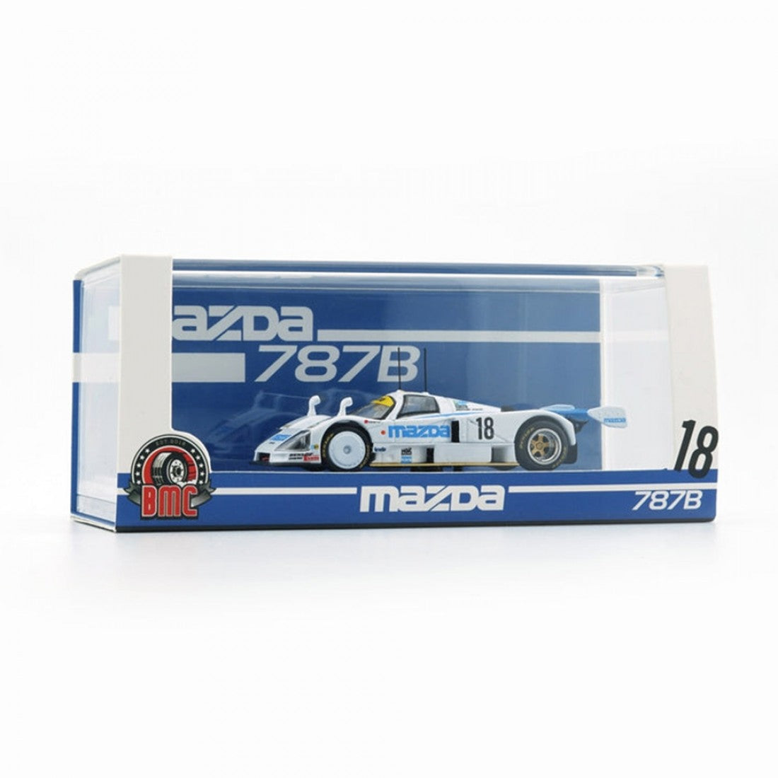 BM Creations - Mazda 787B #18 White 1991 24h Le Mans (Canada Exclusive) - Scale 1/64 64B0438