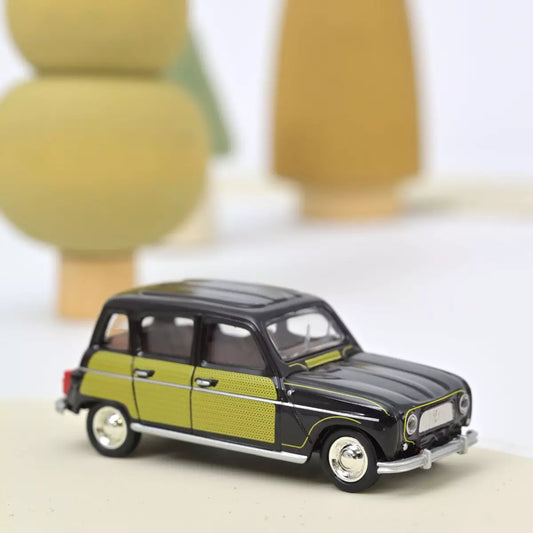 Norev - Renault 4 Parisienne 1963 Noir et Jaune - Échelle 1/64 Environ