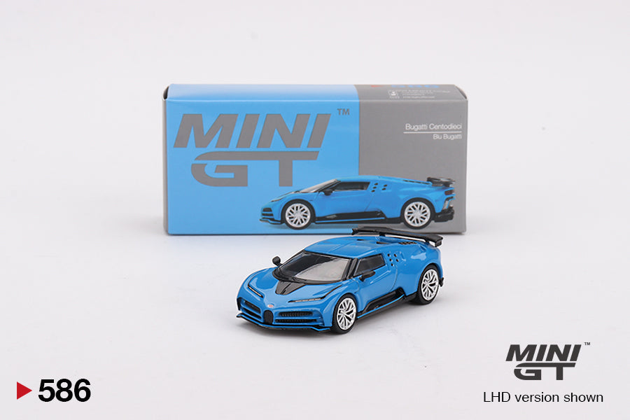Mini GT - Bugatti Centodieci Bleu Bugatti - Échelle 1/64 MGT00586