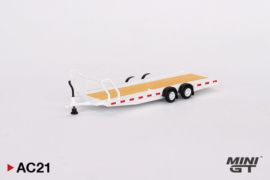 Mini GT - Remorque porte-voitures Type C Blanche - Échelle 1/64 MGTAC21