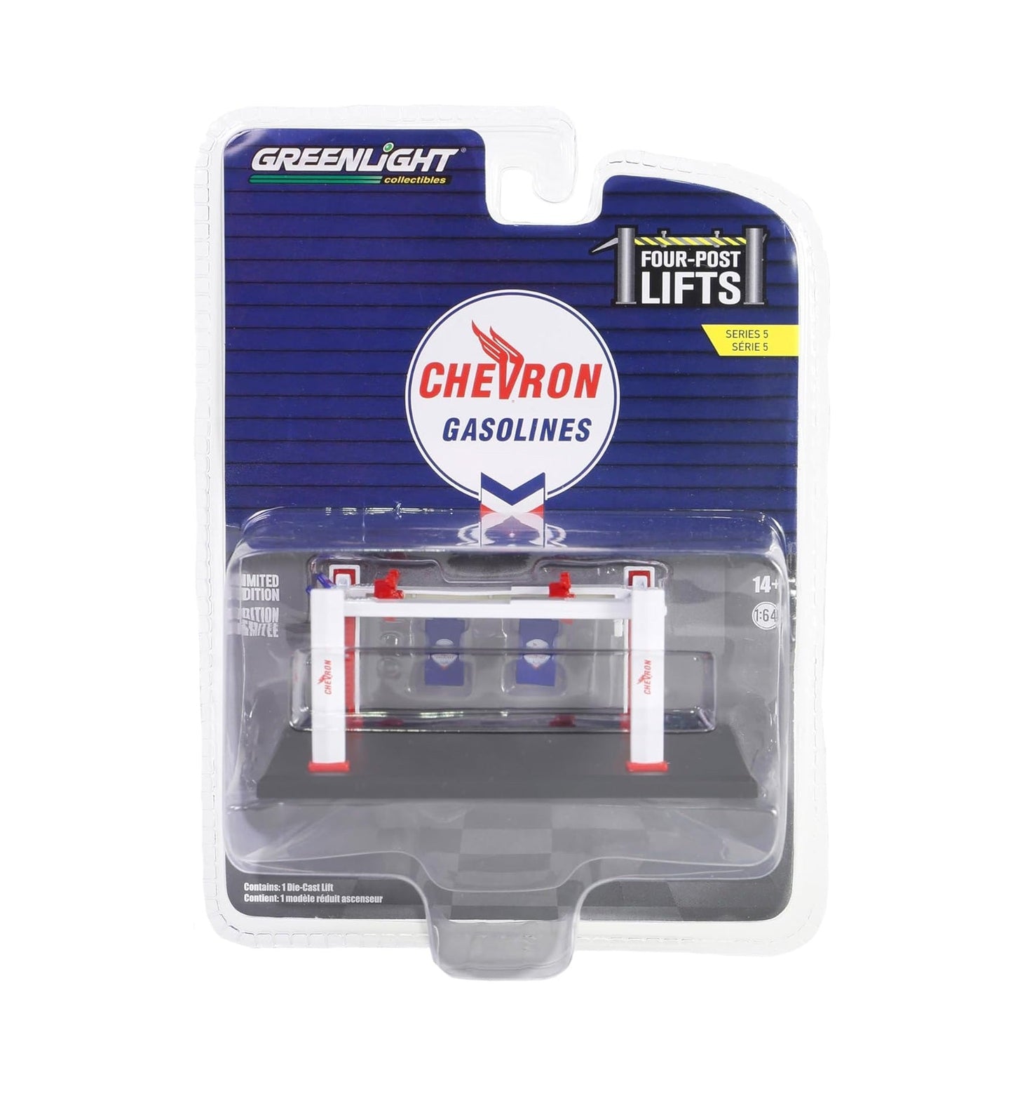 Greenlight Collectibles - Chevron - Four-Posts Lift Auto Body Shop - Scale 1/64
