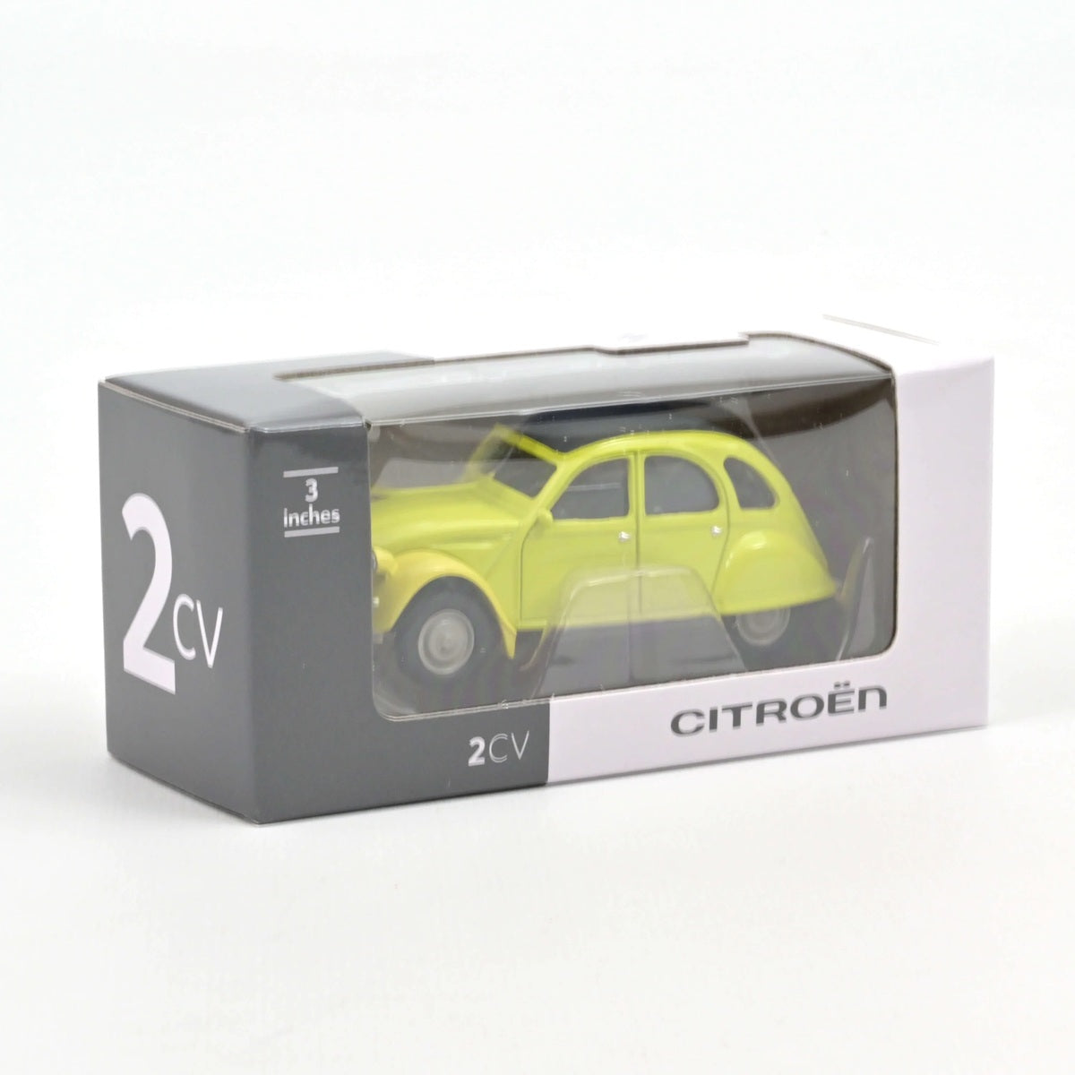 Norev - Citroen 2CV 1978 Cedrat Yellow - Scale 1/64 Approx.