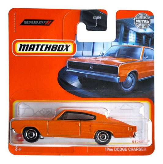 Matchbox - Dodge Challenger 1966 Orange #51 - Matchbox - Échelle 1/64 environ