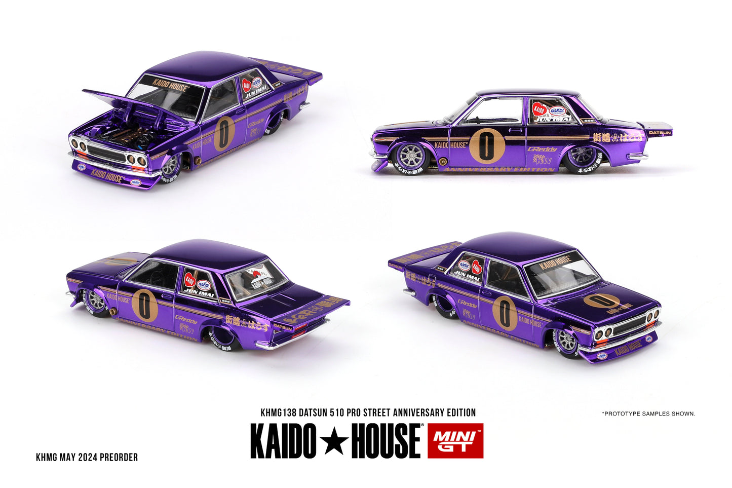 Mini GT - Datsun 510 Pro Street Anniversary Edition - KAIDO HOUSE - Échelle 1/64 KHMG138