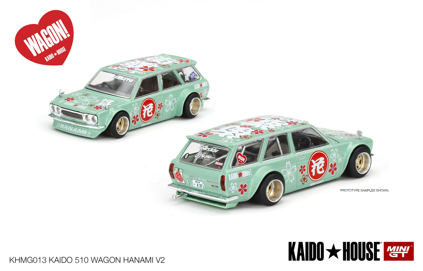 Mini GT - Datsun KAIDO 510 Wagon Hanami V2 - KAIDO HOUSE - Échelle 1/64 KHMG013