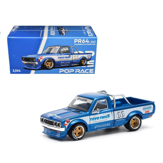 Pop Race - Pick-up Datsun Pandem 620 n° 66 - Échelle 1/64 PR64-217
