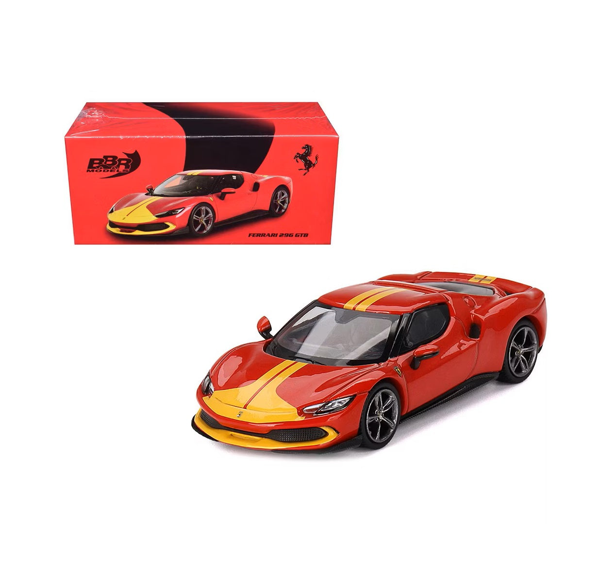 BBR Models - Ferrari 296 GTB Assetto Fiorano Rosso Corsa - Échelle 1/64 BBRFER64002