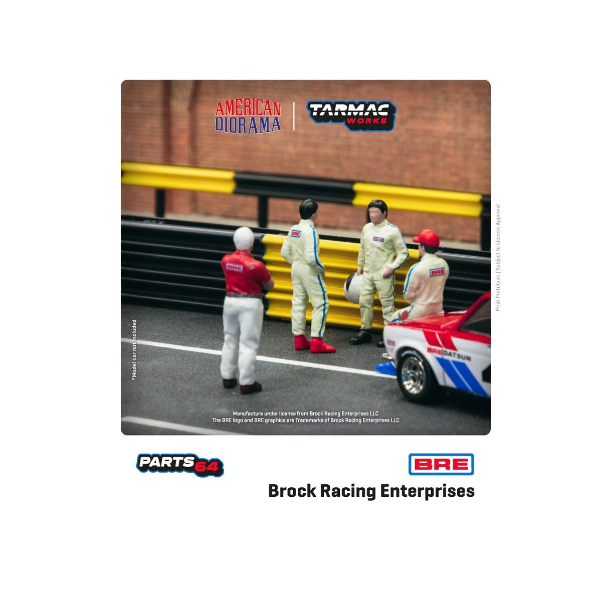 Travaux sur asphalte - Pilotes de course Brock Racing Enterprises BRE - Échelle 1/64 T64F-006-BRE1