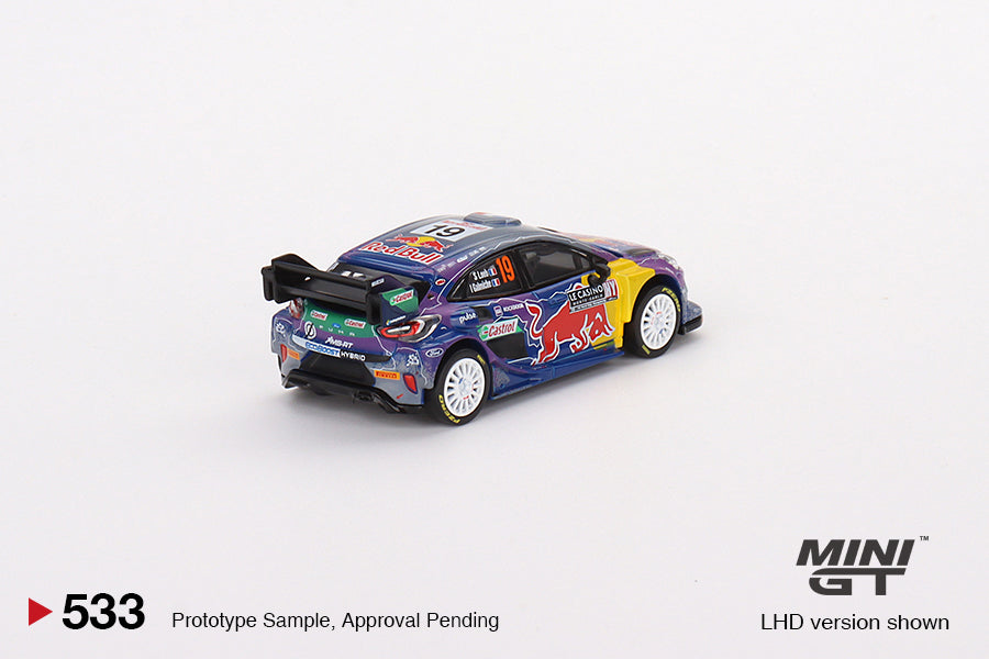 Mini GT - Ford Puma Rally1 #19 M-Sport Ford WRT 2022 Vainqueur du Rallye Monte-Carlo - Échelle 1/64 MGT00533-L