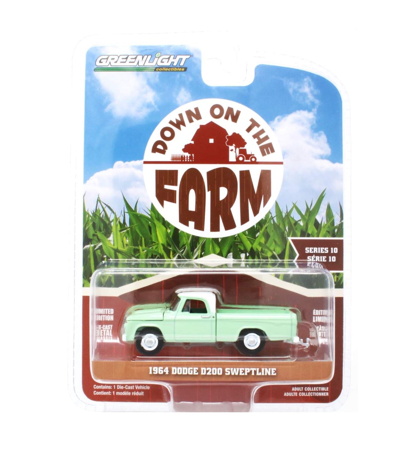 Greenlight Collectibles - 1964 Dodge D-200 Sweptline - Down on the Farm Series - 1/64 Scale