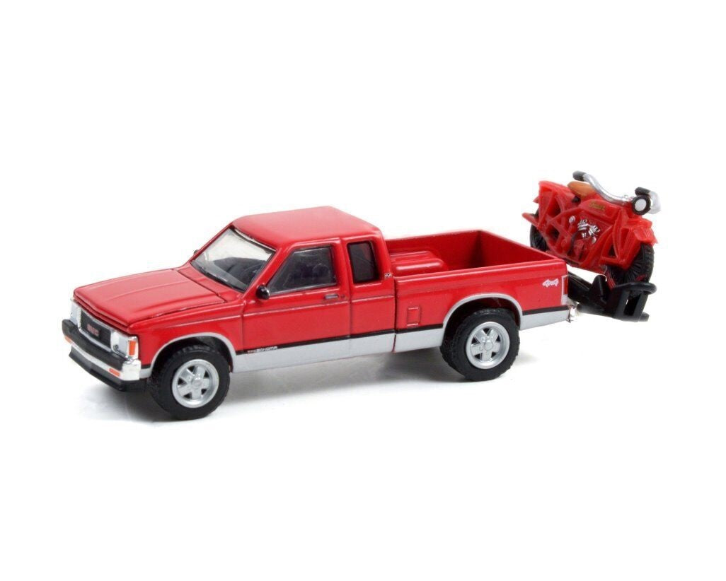 Greenlight - GMC Sonoma 1991 avec Indian Scout 1920 - 100 ans d'Indian Scout - Échelle 1/64
