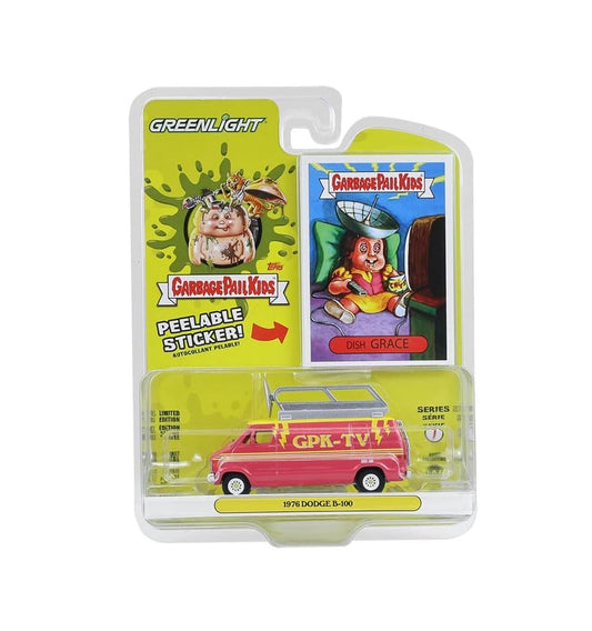 Greenlight Collectibles - 1976 Dodge B-100 - Garbage Pail Kids - Scale 1/64