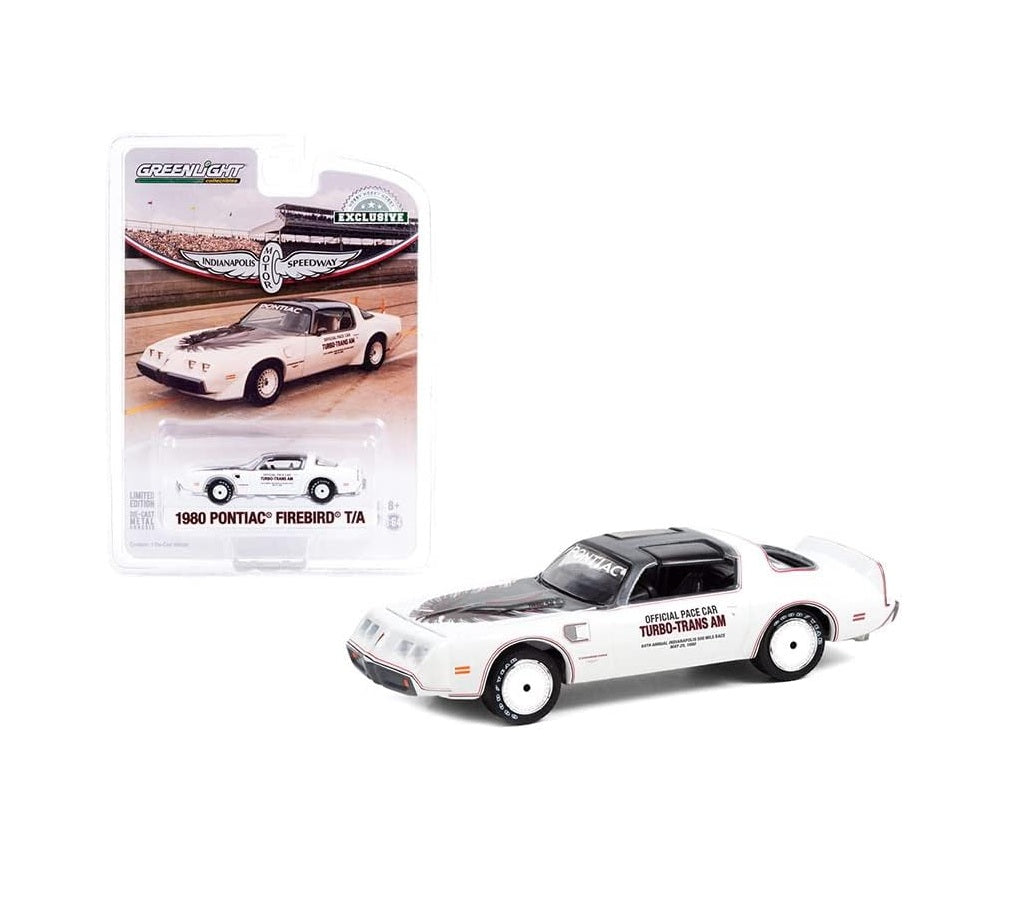 Greenlight Collectibles - 1980 Pontiac Firebird T/A Official Pace Car "64th Annual Indianapolis 500 Mile Race" - 1/64 Scale