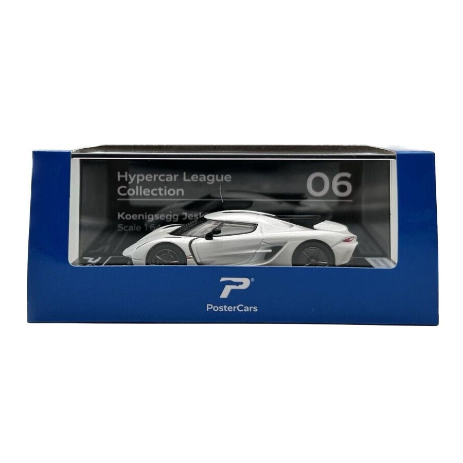 PosterCars Koenigsegg Jesko Absolut H06 Blanc Cristal - Échelle 1/64
